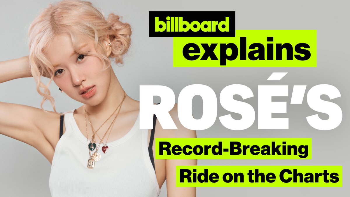 ROSÉ's "APT." with Bruno Mars has made history on the #Hot100. 🩷 To see how we got here, #BillboardExplains is taking a look back at her and BLACKPINK's record-breaking ride on the charts.