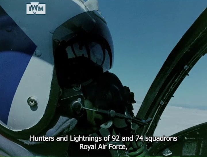 Hawker Hunters and English Electric Lightnings perform at Farnborough Air Show, 1962. You can find the full footage here: Film: IWM COI 1149