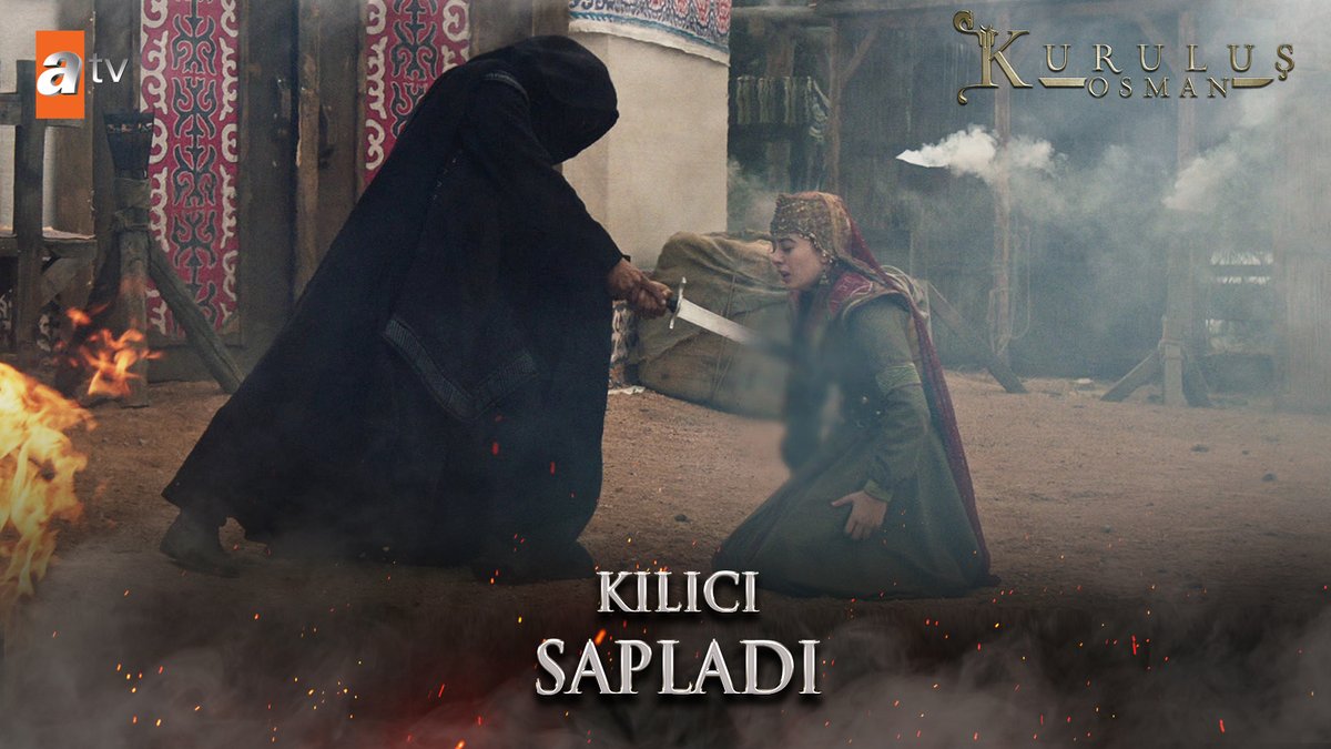 Fatma Hatun'a kılıcı sapladı. "Sakın yapma..." #KuruluşOsman atv