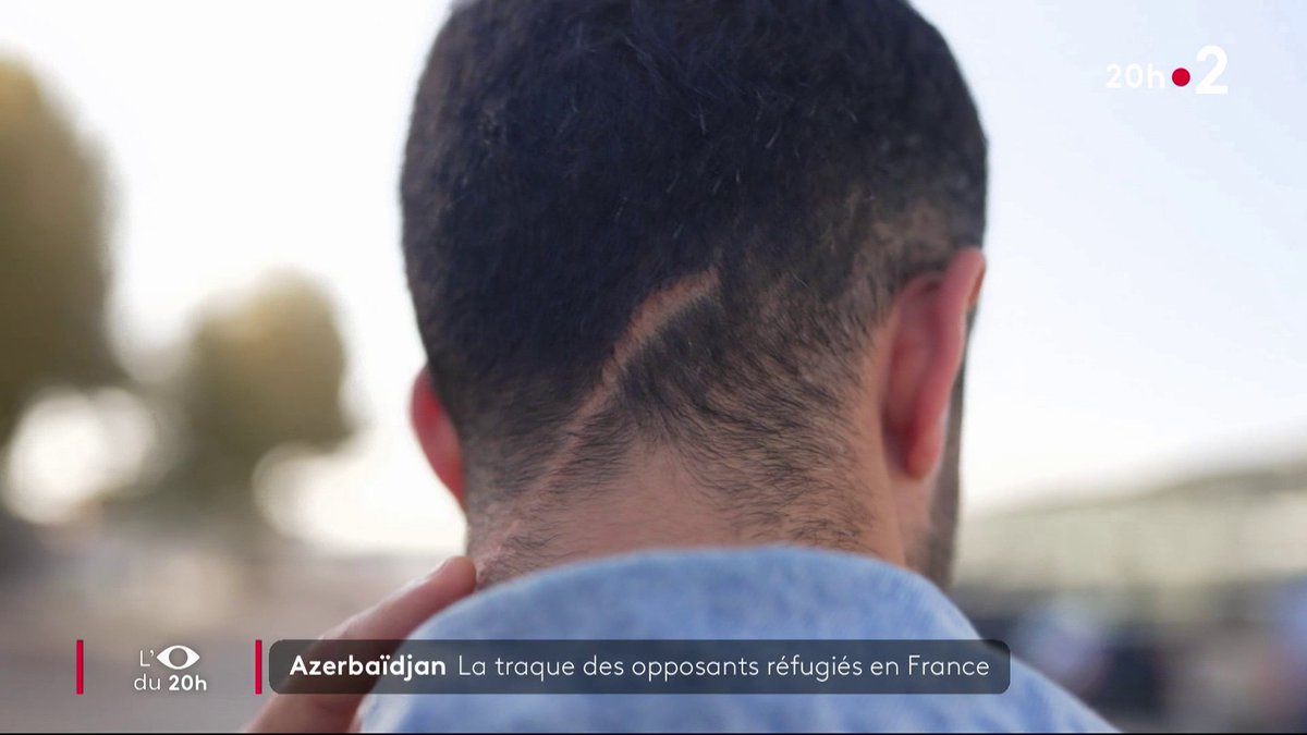 🇦🇿🔴 L'Azerbaïdjan cible ses opposants politiques sur le sol français en envoyant des commandos de tueurs. C'est le cas de l'activiste Mahammad Mirzali, victime de 16 coups de couteau en pleine rue : "Ils voulaient me couper la tête". #JT20h