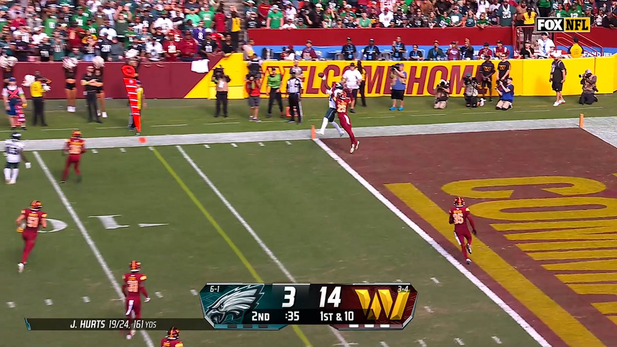 AJ Brown's numbers against the Commanders in 2023: 17 REC | 305 YDS | 4 TDs 😳 #WASvsPHI – Thursday 8:15pm ET on Prime Video Also streaming on #NFLPlus