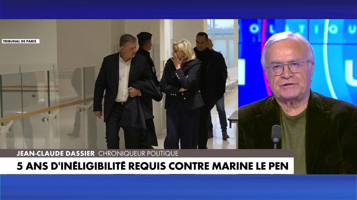 Jean-Claude Dassier, chroniqueur politique : «Si les réquisitions d'aujourd'hui sont confirmées par le jugement, la carrière politique de Marine Le Pen est terminée»