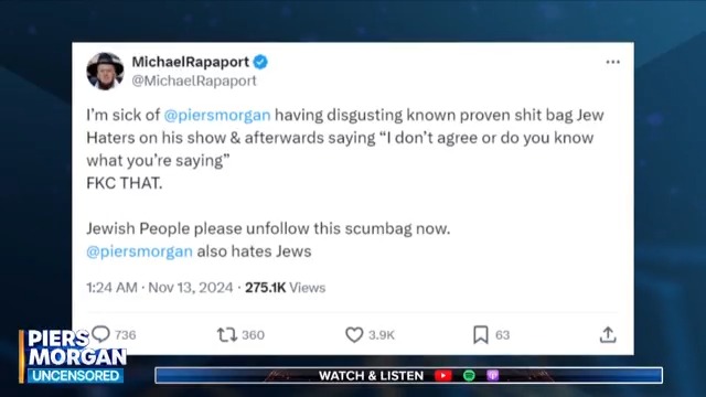 "Free speech is supposed to be uncomfortable. "Only by hearing the polar opposite of your worldview can you be sure that you’re right." Piers Morgan comments on the reaction to yesterday's interview with Dan Bilzerian. 📺 Piers Morgan