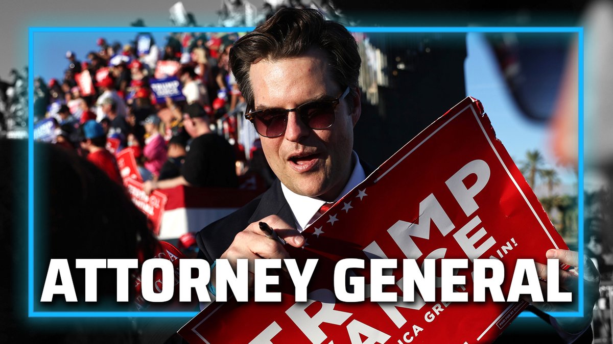 BREAKING: Trump Announces Rep. Matt Gaetz as Attorney General WATCH/SHARE the LIVE SHOW here: