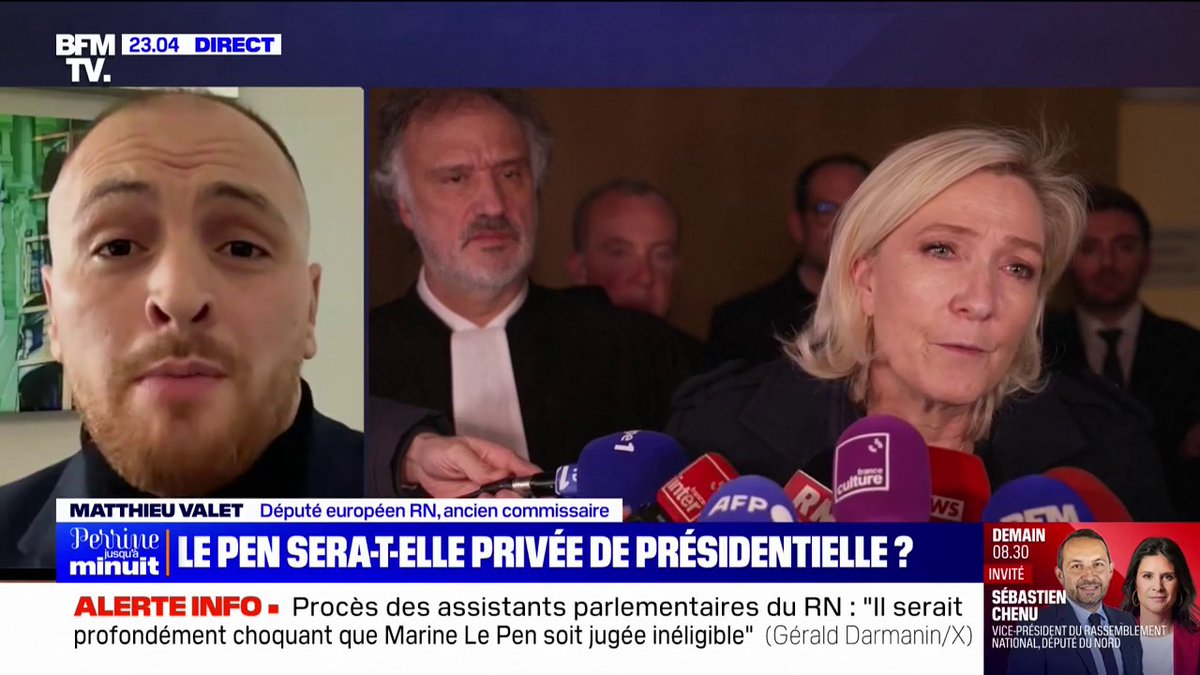 Matthieu Valet, député européen RN: "Le parquet veut se payer la tête de Marine Le Pen"
