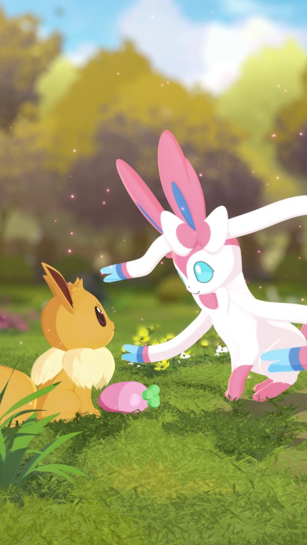 Ready to wind down for bed? Sylveon is here to help bring you some peace of mind 🎀💖 Pokémon Sleep #Sylveon