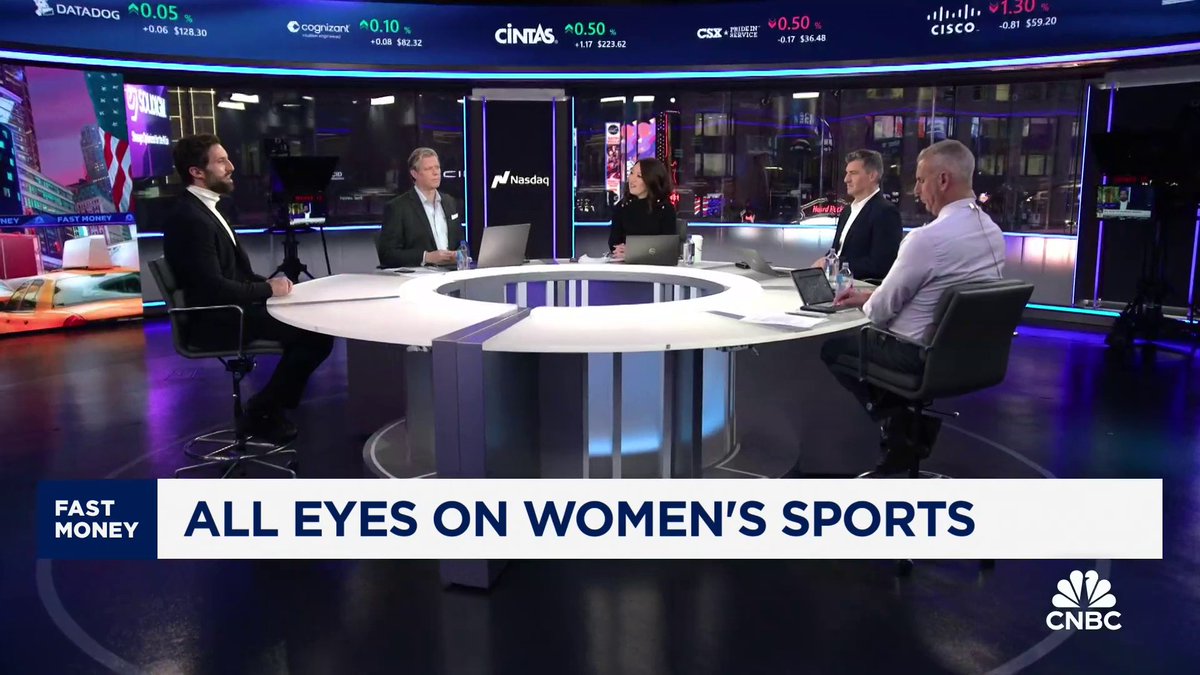Interest in women's sports is soaring, and shows no signs of stopping Premier Lacrosse League Founder Paul Rabil on the launch of @WLacrosseLeague, sports streaming on $AAPL, $AMZN, and $NFLX, and taking advantage of parabolic growth: