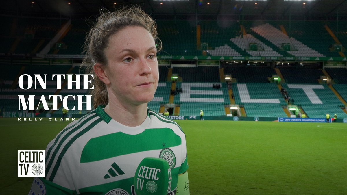🗣️ "If you can go and do that against Chelsea, you can do that against anybody." 🎙️ Proud Hoops skipper Kelly Clark spoke to Celtic TV after the slender loss to Chelsea in the UWCL #CelticChelsea I #UWCL I #CelticFC 🍀