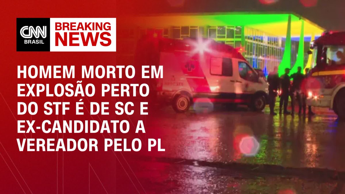 O homem que morreu em explosão que aconteceu na frente do Supremo Tribunal Federal é um ex-candidato a vereador pelo Partido Liberal (PL). A vítima tinha 59 anos era natural de Santa Catarina. #CNNBrasil
