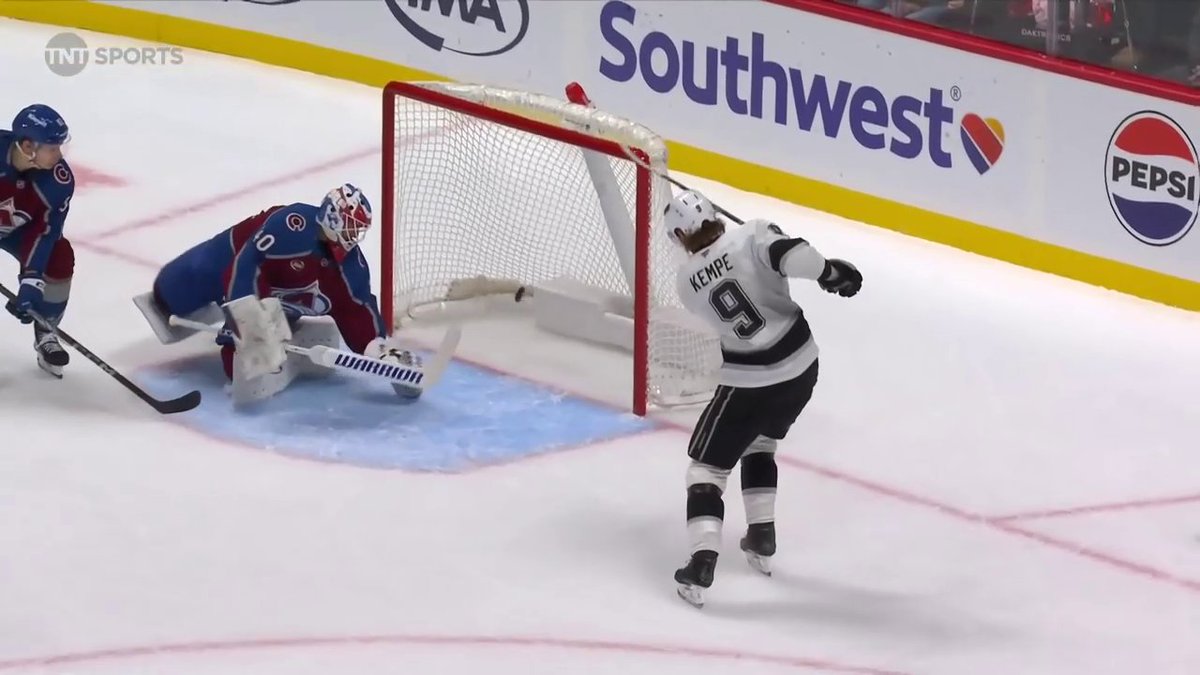 Sneaky Kempe... 🤫 He's got two in the first period. 📺: NHLonTNT &amp; @SportsonMax ➡️