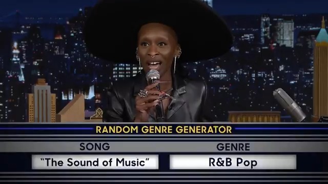Cynthia Erivo performs a R&amp;B Pop version of “The Sound of Music” in Musical Genre Challenge: Broadway Edition! #FallonTonight