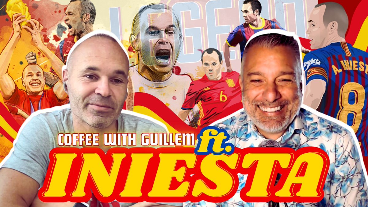In a special #CoffeeWithGuillem, I speak with arguably Spain's greatest ever footballer, Andres Iniesta. Now that he has retired as a footballer and preparing to become a manager, I wanted to talk to him about his vision of the game, his references amongst coaches, what his team will look like, and why to stay in football. Plus we talk about our encounters during the years. So what is Iniesta, the manager, like? I also wrote this BBC Sport Article about the chat: