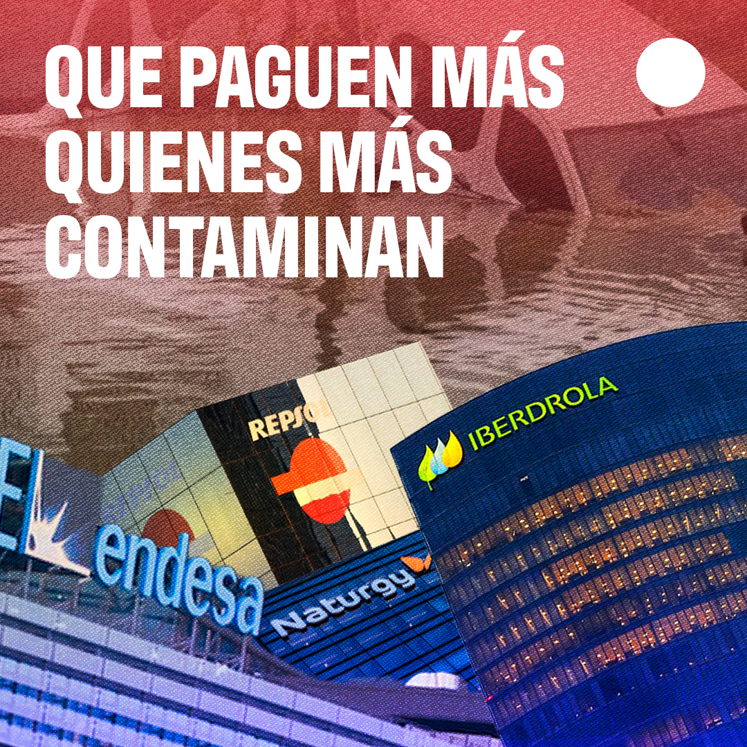 El PSOE quiere eliminar el impuesto a las energéticas, las principales responsables de la contaminación y de la emergencia climática. Basta de privilegios para las grandes empresas. Exigimos al Gobierno que DUPLIQUE el impuesto y lo haga permanente👇