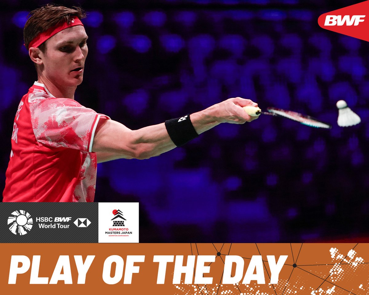 Axelsen with patience and tactics to turn the game in his favour. HSBC Sport #HSBCbadminton #BWFWorldTour #KumamotoMasters2024