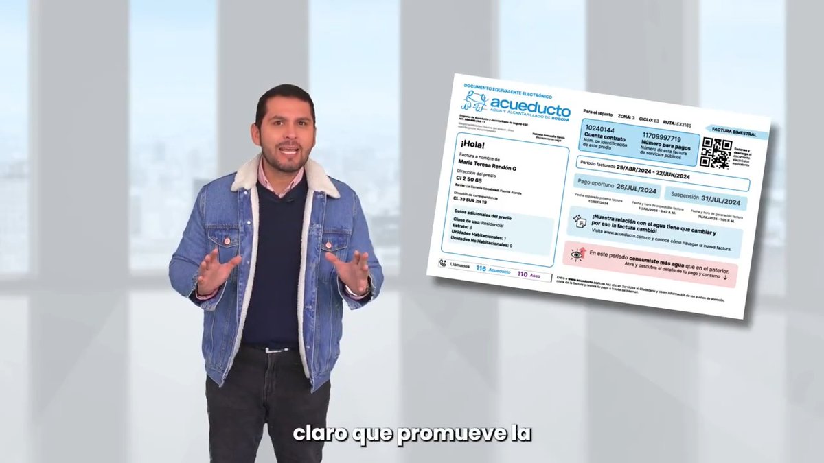 En el mes de Noviembre #SimplificamosTuFactura🧾 para que la comprendas en metros cúbicos y hablemos #MejorEnLitros 💧 📹 ¡Conoce todos los detalles! ¡En #BogotáMiCiudadMiCasa cuidamos del agua para cuidar de ti, #PorUnConsumoResponsableDelAgua💦 !