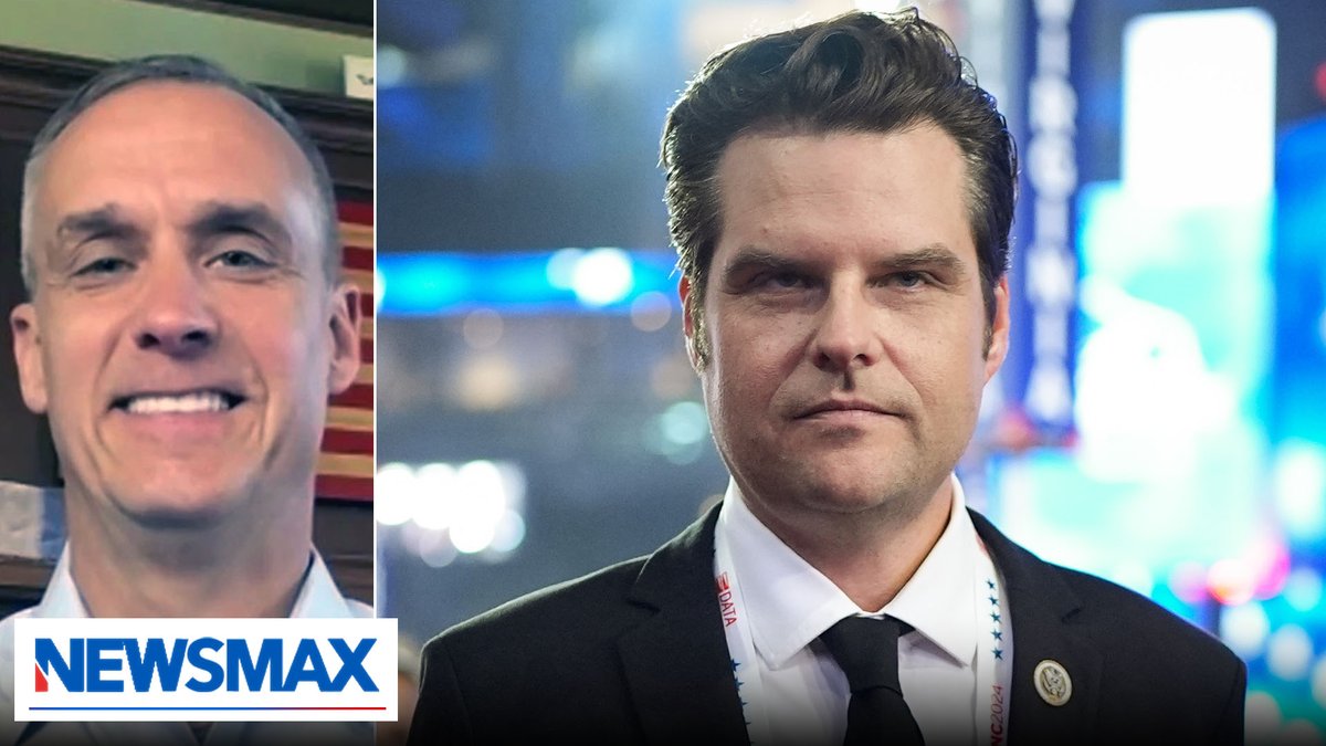 "Matt Gaetz… is going to ensure that the weaponization of the Justice Department is over and the American people go back to Lady Liberty and Lady Justice, and it's a blind justice." — Corey Lewandowski, Trump senior advisor Corey R. Lewandowski Emma Rechenberg Shaun Kraisman