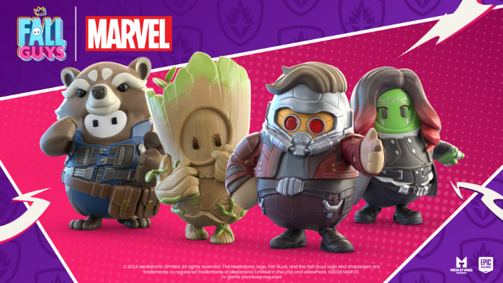 The Guardians are here, and they’re ready to save this galaxy of beans! Pick up the Guardians of the Galaxy costumes in Fall Guys starting today.