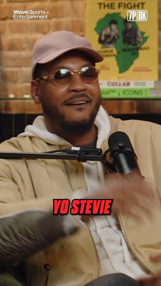 “I love watching you play” - Stevie Wonder’s message to Melo 😅