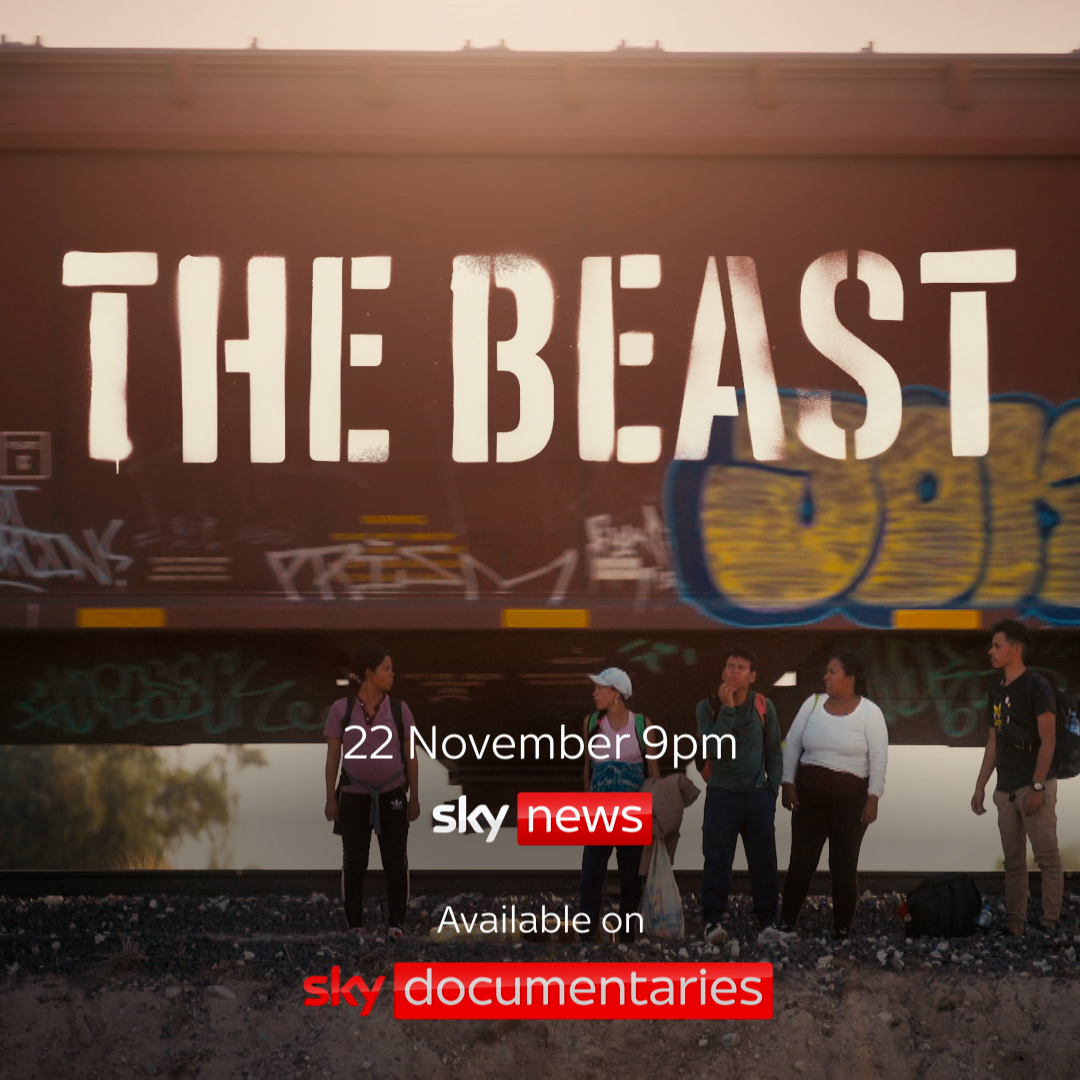 "It's very dangerous." @ramsaysky explores the perilous journey migrants are making on an infamous freight train through Mexico in the hope of reaching the US. 📺 Watch 'The Beast', Friday 22 November on Sky Documentaries and Sky News. 📱 Watch live: