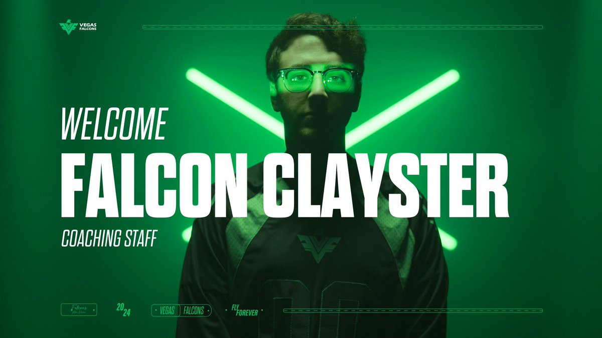 One of the best ever is coming to the Falcons! 🦅 Please welcome Clayster to the Vegas Falcons! 🔥 He will be joining us as part of the coaching staff.