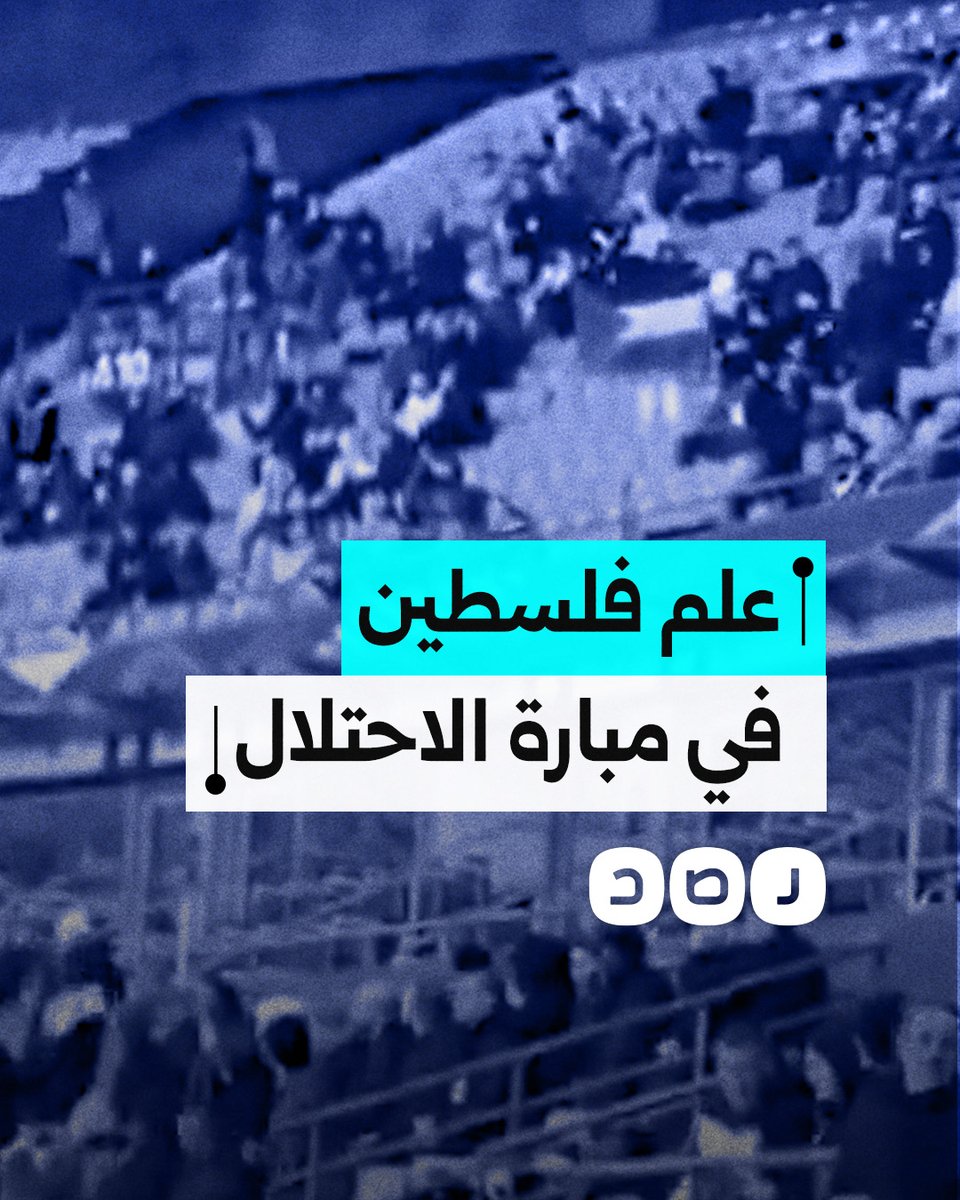 شاب يحمل علم فلسطين خلال مبارة فرنسا والاحتلال