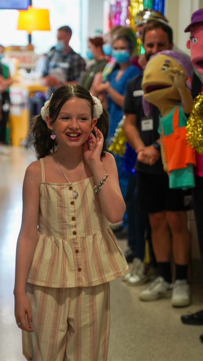 Three years ago, our Good Friday Appeal ambassador Imogen was diagnosed with leukemia at just eight years of age. This week, at The Royal Children's Hospital, Melbourne, she got to ring the bell to celebrate being cancer-free 🥰 #Kangas