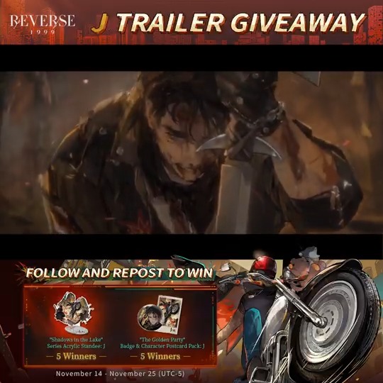 J Trailer - Ride or Die | Reverse: 1999 Crazy, ain't it? How the engine roars and the wind whistles. [Giveaway Rules] 1.Follow Reverse: 1999 | Version 3.5 Available Now 2.RT trailer before Nov.25 HD: DL: #Reverse1999Ver2ꓸ0 #FloorItToTheGoldenCity #J