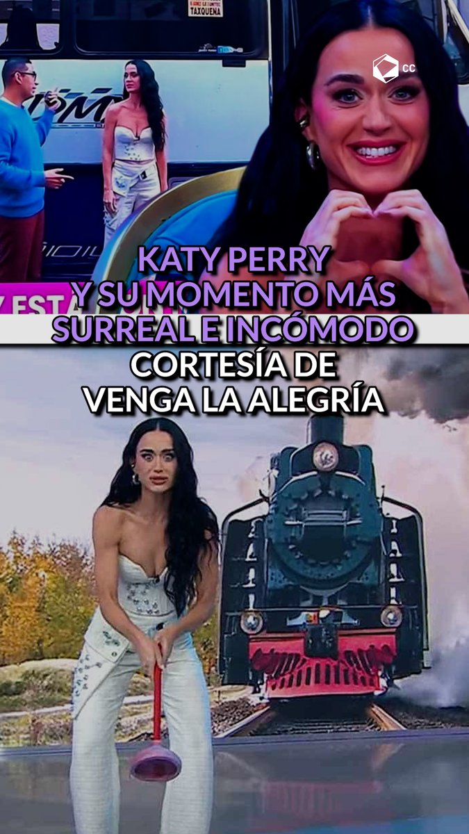 ¡Cringe total! #KatyPerry le siguió el juego a los conductores pero sus caras de incomodidad fueron épicas.🤣