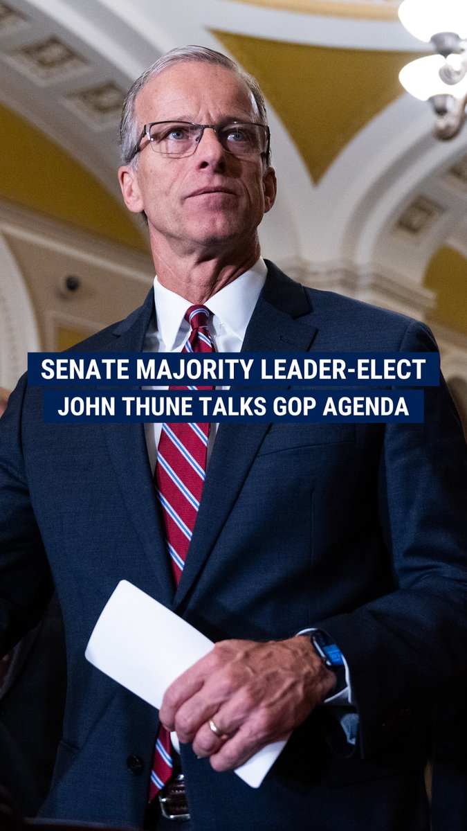 ‘UNIQUE OPPORTUNITY’: Senate Majority Leader-elect John Thune says Republicans in Congress are “aligned” with President-elect Trump’s agenda.