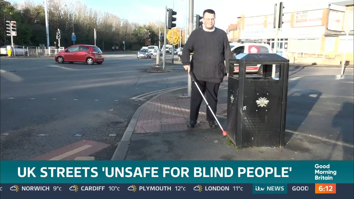 Blind and partially sighted people have been telling this programme about the daily struggles they face simply trying to walk down the street. Outdoor cafe seating, advertising boards and pavement parking are some of the main culprits.