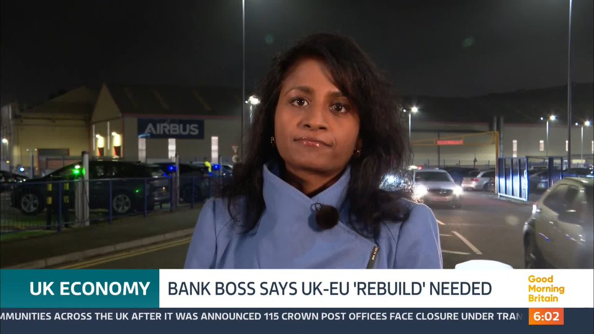 The Bank of England's boss says the UK must 'rebuild relations' with the EU because Brexit has weakened the economy.