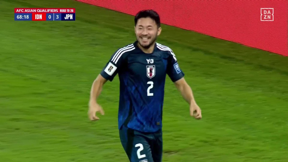 / 選択は...ニアにズドン🚀 \ #菅原由勢 久々の出番でゴール 4点差に突き放した🇯🇵 🏆AFCアジア最終予選 🆚インドネシア×日本 📅11/15(金)19:30~配信(21:00KO) 📺#DAZN 今すぐ無料視聴 (登録不要) 無料視聴はこちら⏩ #代表みようぜ #サッカー日本代表