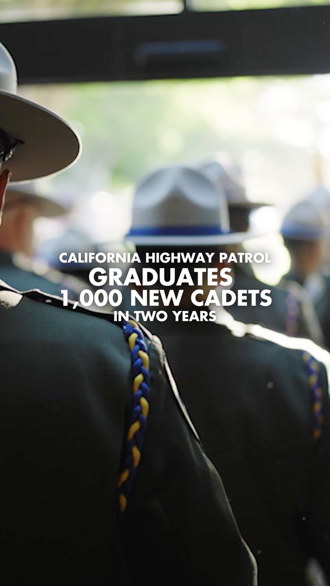 Today, California achieves the goal we set two years ago: to recruit and train 1,000 new CHP Headquarters officers. These graduates represent the best of California — and will serve and protect communities across the Golden State.