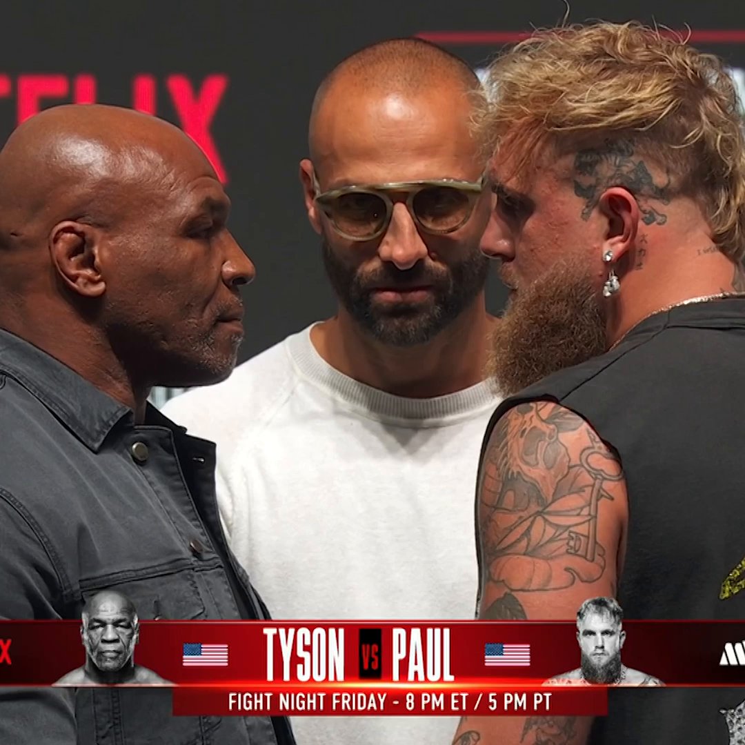 Mike ist ready, Jake ist ready, ich bin ready! JAKE PAUL vs. MIKE TYSON, mit deutschem Live-Kommentar von Tobias Drews. Experte: Andreas Selak. LIVE auf Netflix, ab 2 Uhr (MEZ). #PaulTyson