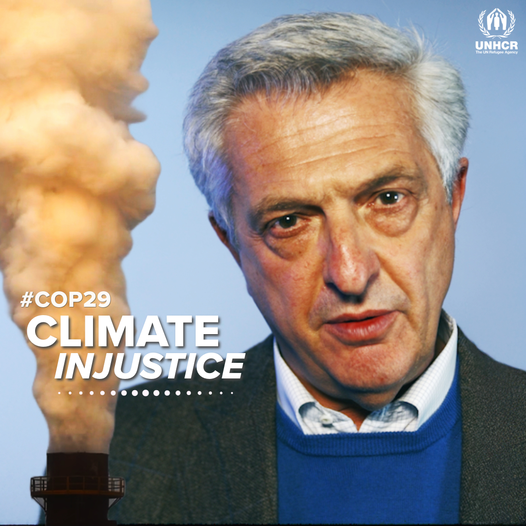 Climate change. It’s NOT a theory. It’s NOT a political position. It’s a daily reality that affects refugee lives deeply. High Commissioner Filippo Grandi shares how climate displaces people, and how the most vulnerable are the hardest hit. #COP29