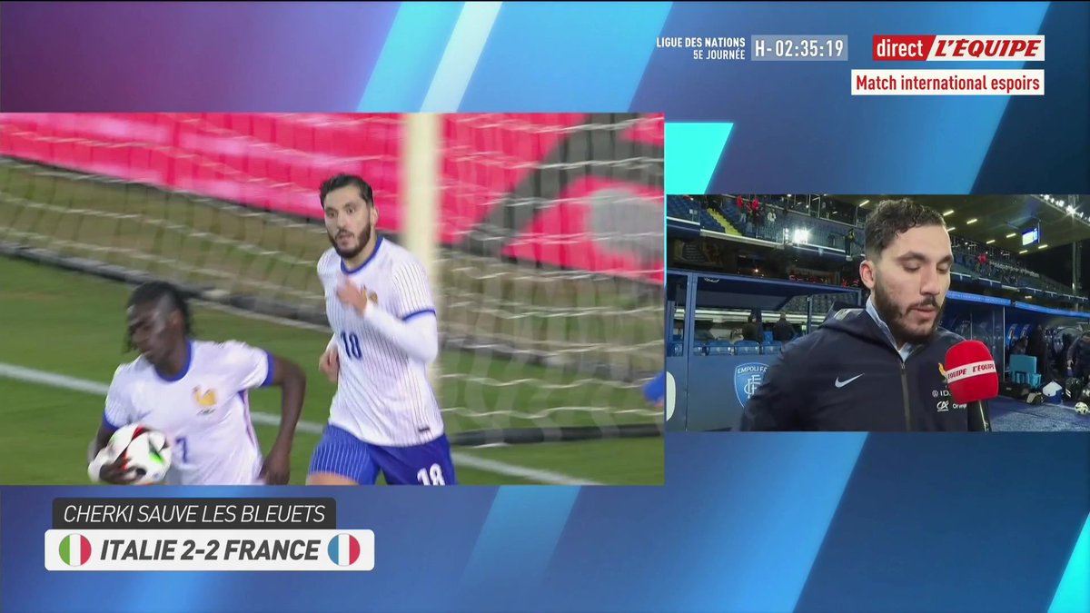 Rayan Cherki, le football : « Moi mon but c'est que les gens viennent au match pour prendre du plaisir, qu'ils regardent le match à la télé pour prendre du plaisir. J'espère que je le ferai tout au long de ma carrière. 🤩⚽️ » 🎥 la chaine L'Équipe