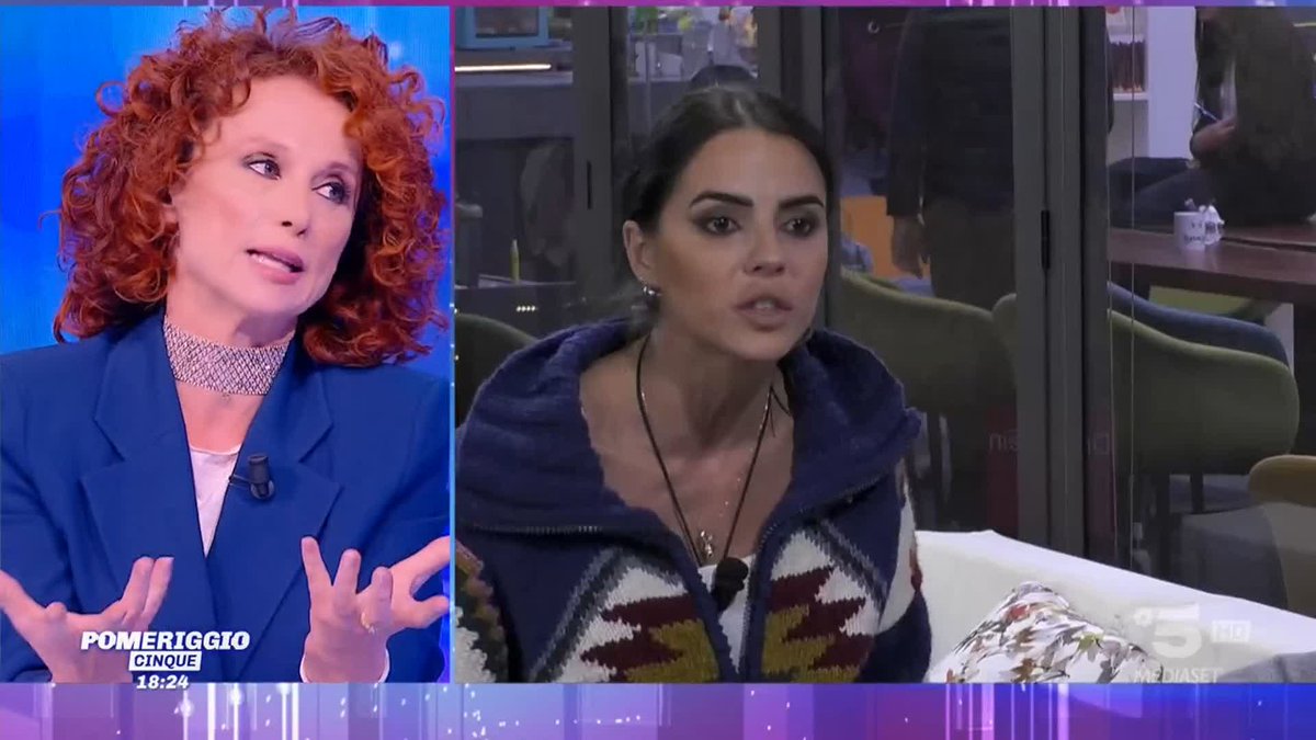 #GrandeFratello, Beatrice Luzzi: "Quello tra Shaila e Lorenzo è uno scontro tra due narcisisti" #Pomeriggio5