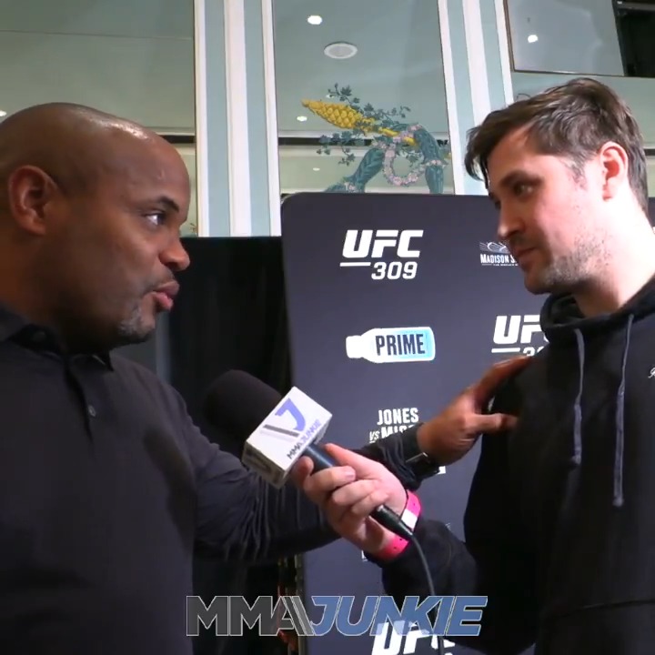 "He went off the stage, ripped his mic off and told Embedded, 'Stop filming.' He was so mad and upset." Daniel Cormier reveals Stipe Miocic was fuming after his #UFC309 presser faceoff with Jon Jones. (via Mike Bohn)