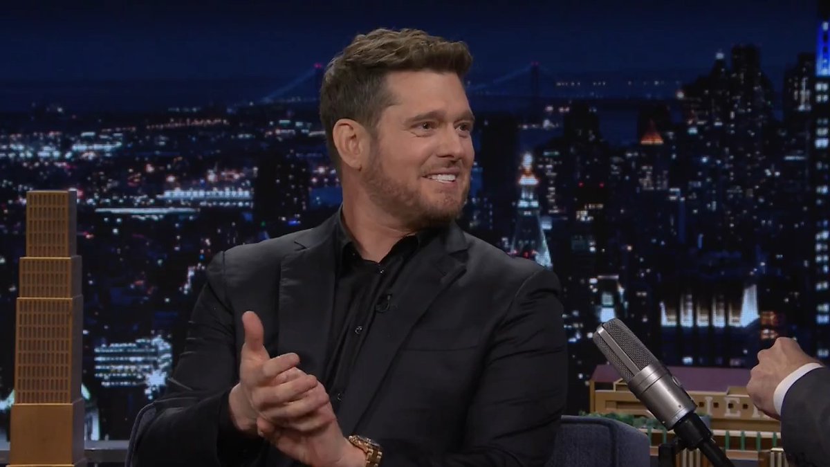 .Michael Bublé reacts to Prince Harry thinking he was a monster in Jimmy Fallon’s Tonightmares 🤣 #FallonTonight