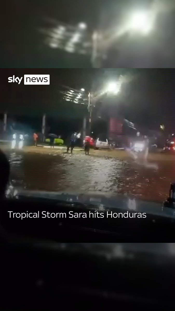 Tropical Storm Sara causes flooding and landslides in Honduras. Emergency services have been working to evacuate families from storm-hit parts of the Central American country.