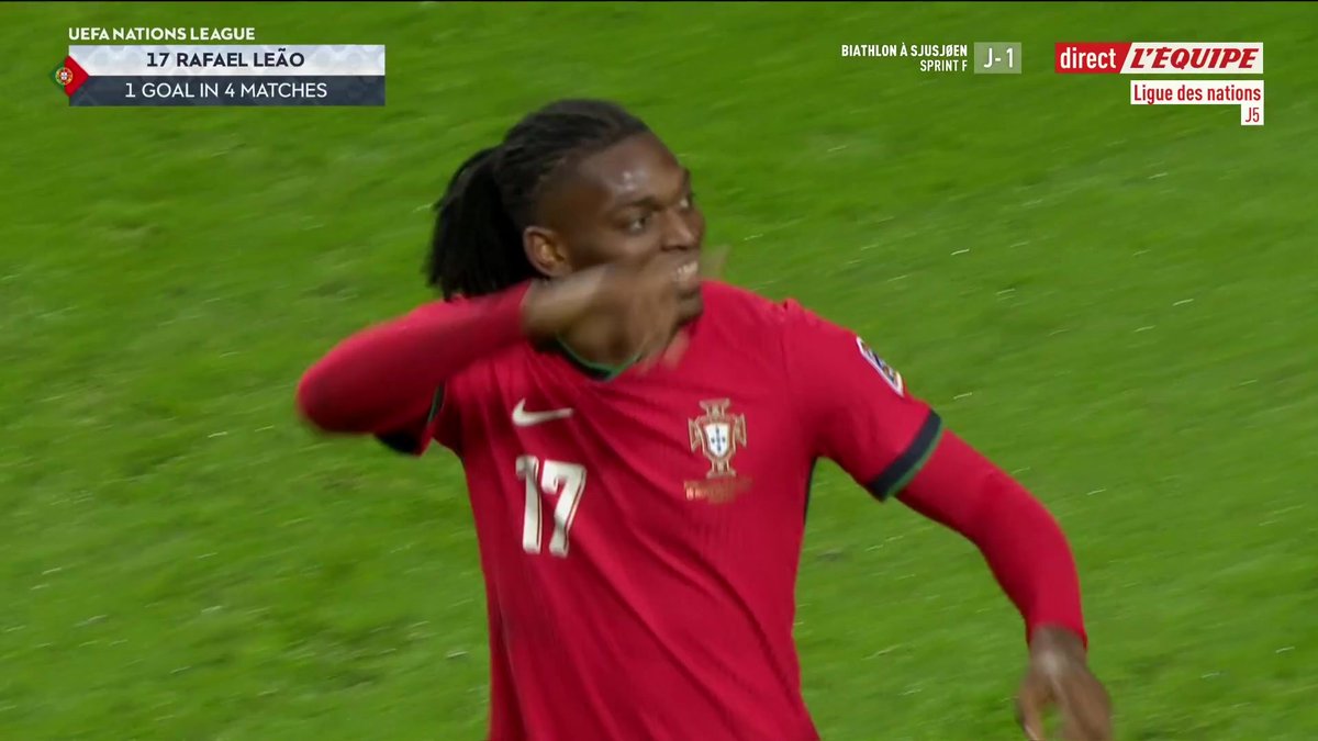 Nuno Mendes ✖️ Rafael Leao c’est trop boosté. 🇵🇹😮💨 🎥 la chaine L'Équipe