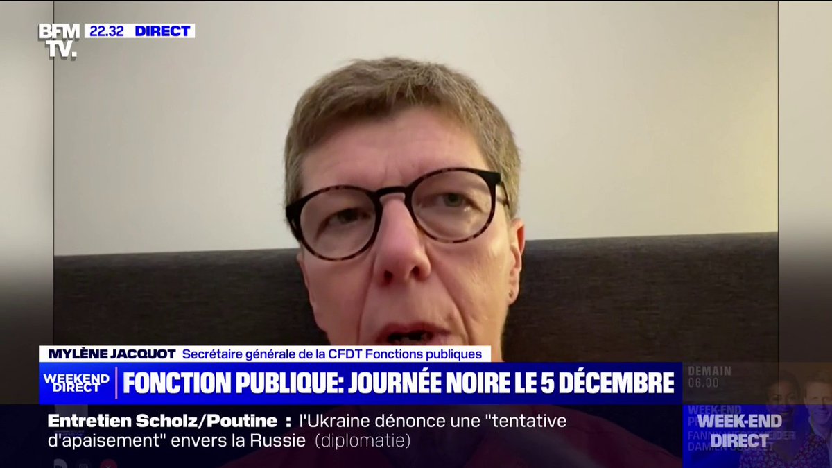 Grève dans la Fonction publique: "Depuis plusieurs semaines, on enchaîne les annonces négatives avec le ministre Kasbarian", déplore Mylène Jacquot (CFDT)