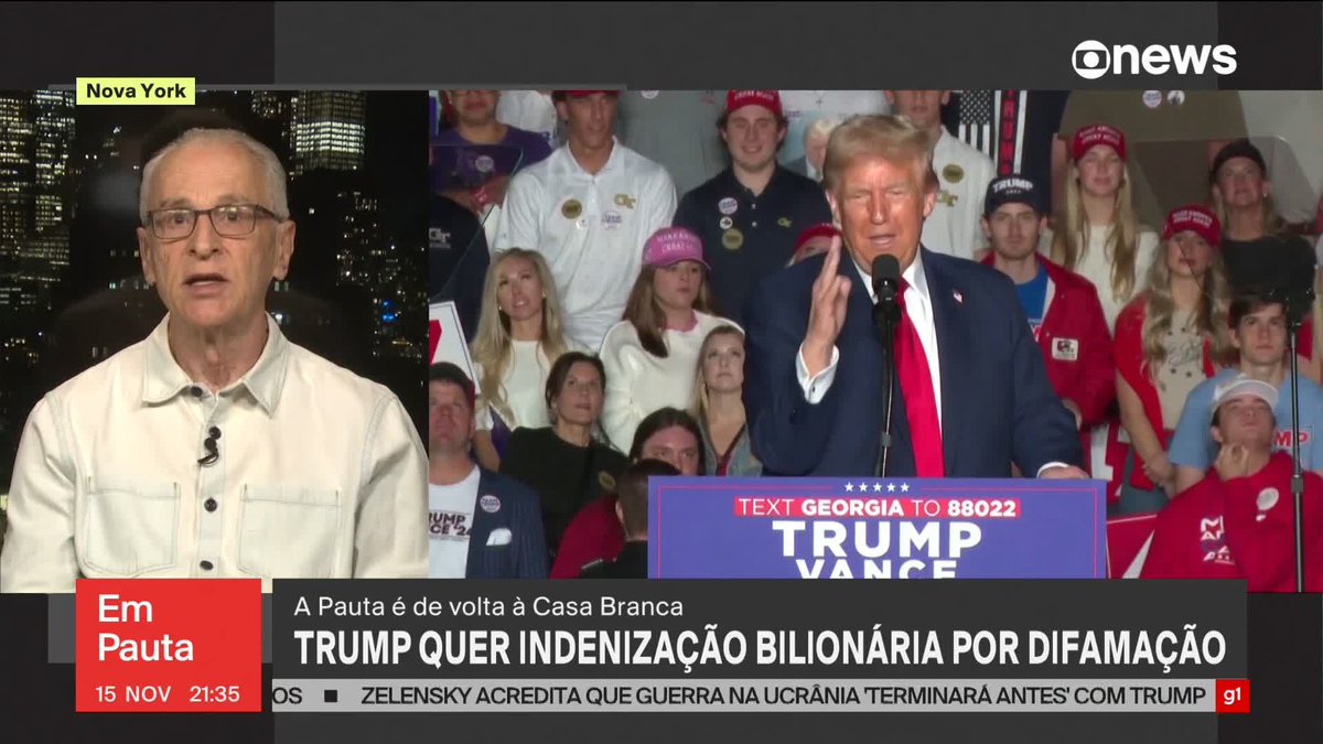 Presidente eleito dos EUA, Donald Trump partiu para a guerra contra a imprensa americana. Ele que uma indenização bilionária de veículos como o “The New York Times” e a CBS. Saiba mais com Jorge Pontual. ➡ Assista ao #EmPauta: #GloboNews