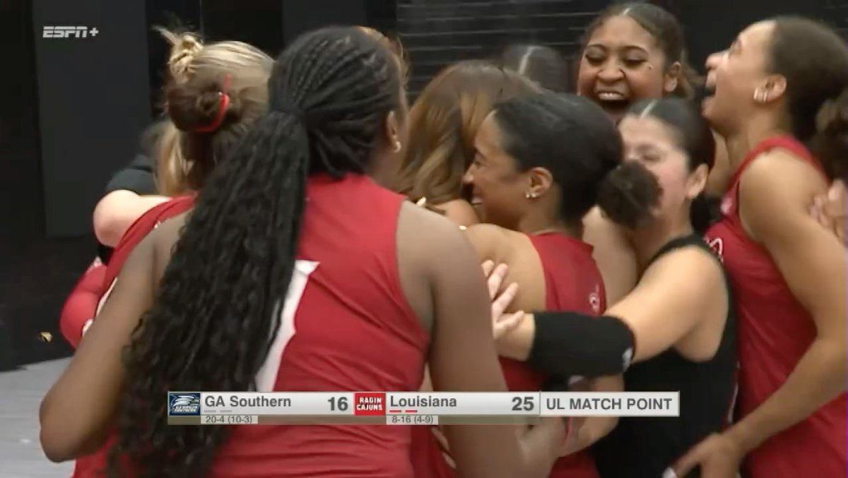 Bittersweet Moment #NCAAWVB x 🎥 Louisiana Ragin’ Cajuns® Volleyball
