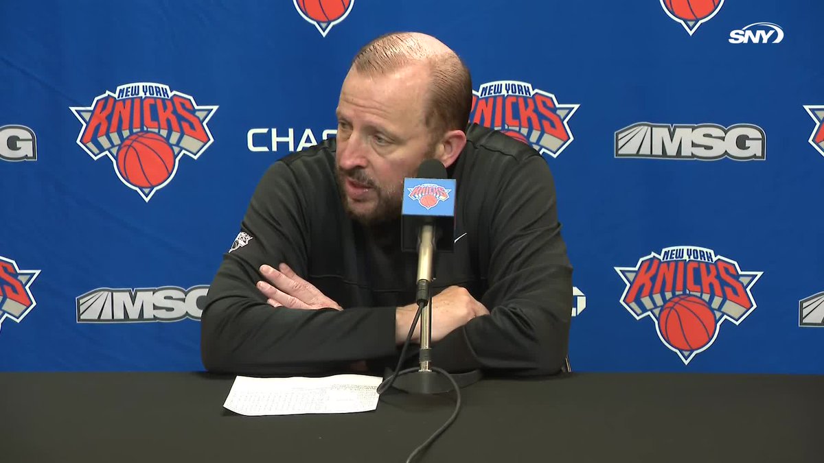 “I see what’s going on and I don’t like it.” Tom Thibodeau isn’t happy with how NYK is being officiated:
