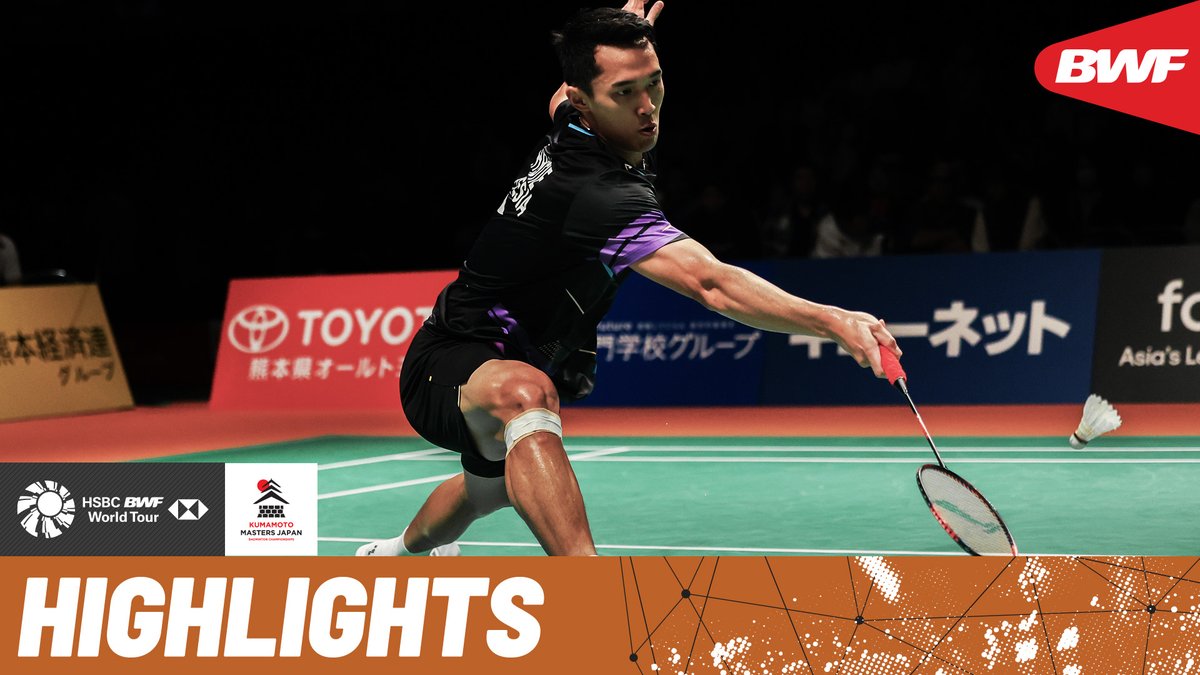 Jonatan Christie 🇮🇩 takes on Leong Jun Hao 🇲🇾 in a nail-biting semifinal. #BWFWorldTour #KumamotoMasters2024