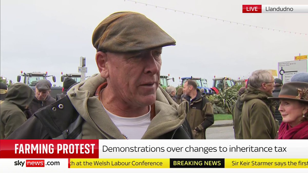 'He ran out the back door like a rat' Lisa Dowd Sky News spoke to farmer and TV personality Gareth Wyn Jones following the PM's speech in Wales where he failed to mention farmers and the changes to their inheritance tax. 📺 Sky 501, Virgin 602 and YouTube