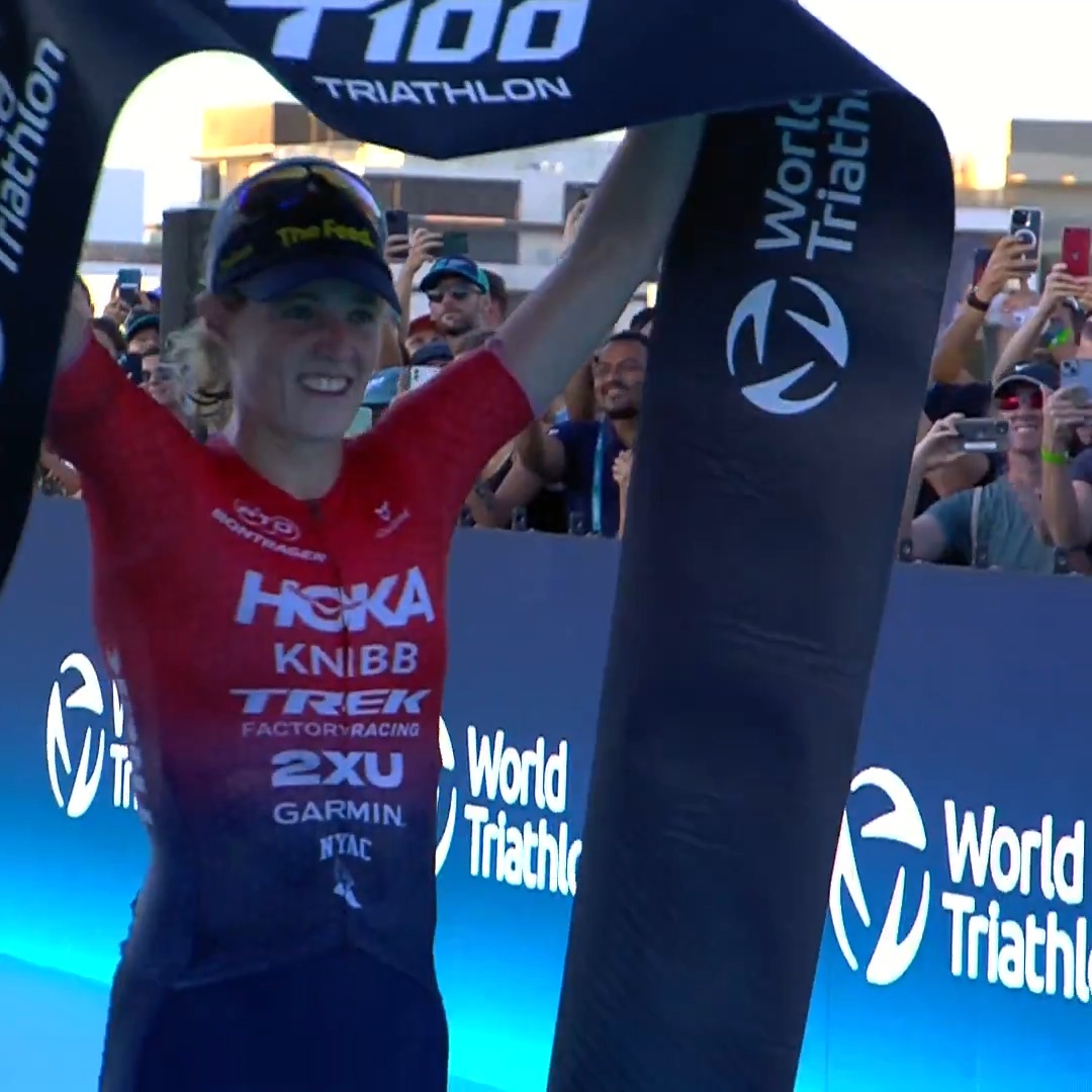 ๐๐๐๐ A perfect four from four on the T100 Triathlon World Tour. Taylor Knibb is the T100 World Champion!