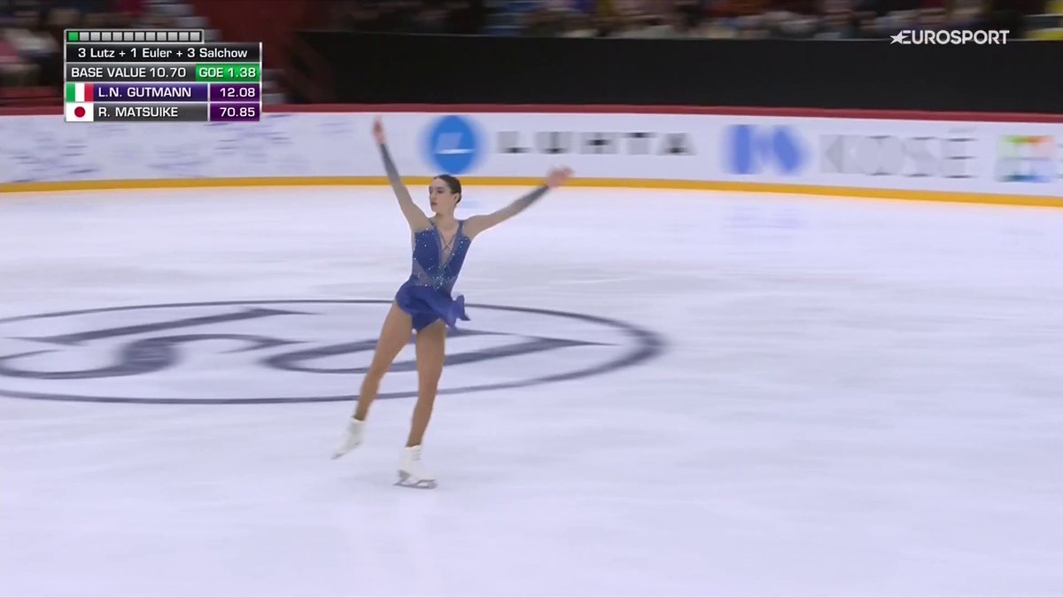 LARA NAKI GUTMANN, CHE LIBERO! 🫶🇮🇹⛸ L’azzurra fa la gara della vita, primo podio in carriera con un libero da 131,43: bravissima Lara! 👏👏👏 #FigureSkating #FinlandiaTrophy
