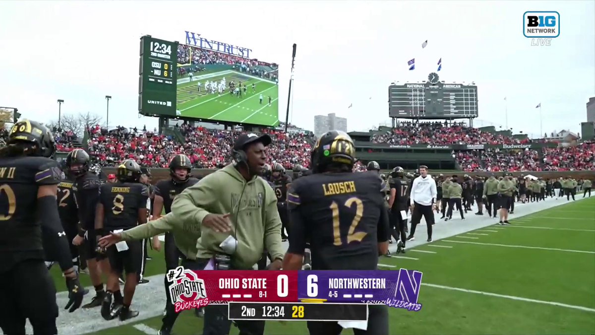 Northwestern leads Ohio State… STOP THE COUNT